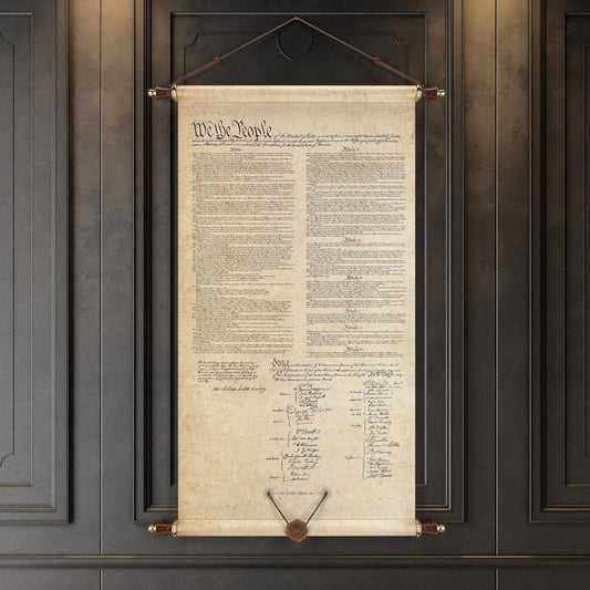 Handmade Rustic Bill of Rights Wall Art