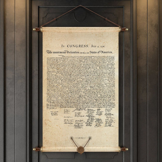 United States Declaration of Independence Wall Art Canvas